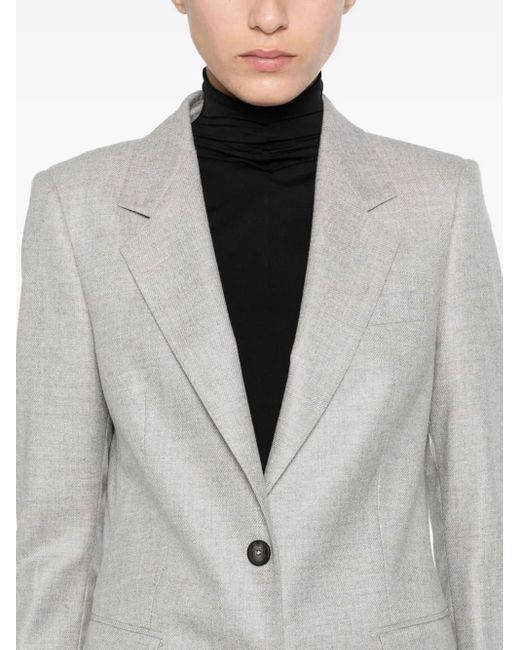 Chaqueta Con Botones Tagliatore de color White