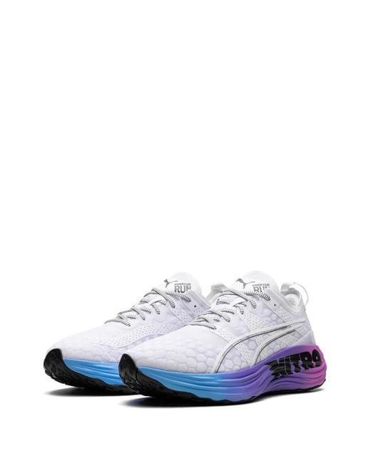 PUMA White Foreverrun Nitro "Sunset" Sneakers