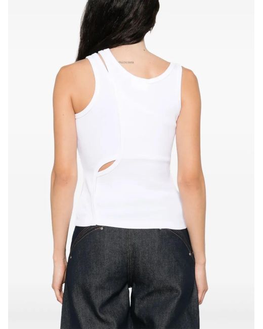 Axel Arigato White Stretch-Cotton Tank Top