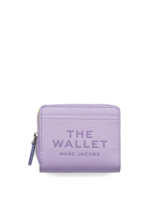 Marc Jacobs Purple The Leather Mini Compact Wallet