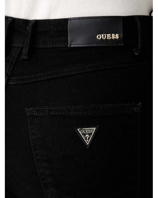 Guess Black Logo-Patch Jeans