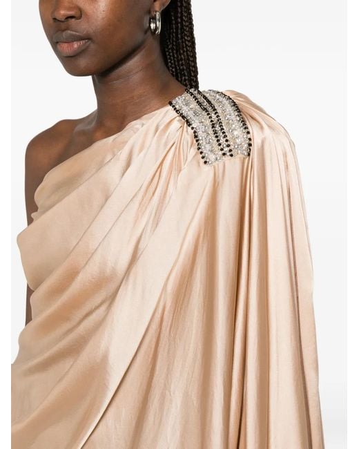 Dunesi White Isadora One-Shoulder Mini Dress