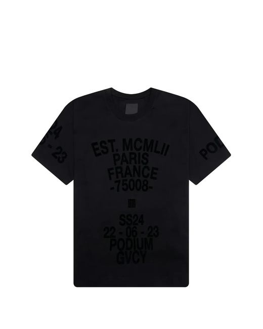 Givenchy Black Crew-Neck T-Shirt for men