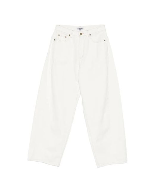 LA PISCINE White Pocket Jeans