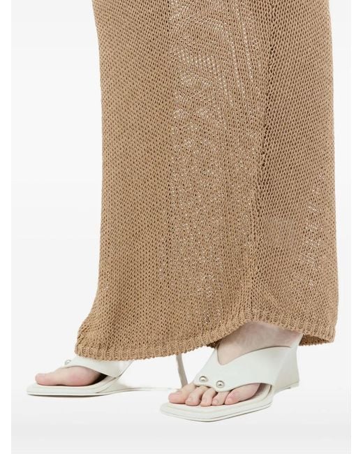 AYA MUSE Natural Sheer Maxi Skirt