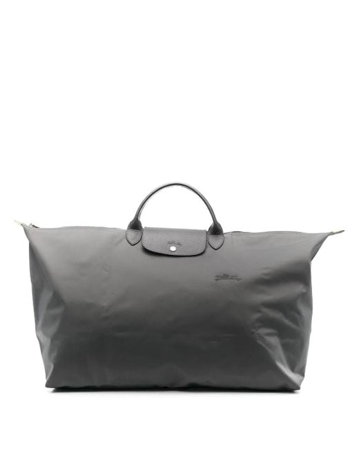 Longchamp Gray Mittelgroße Le Pliage Reisetasche