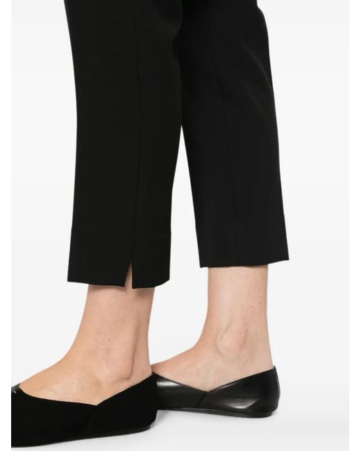 Peserico Black Side-Slit Trousers