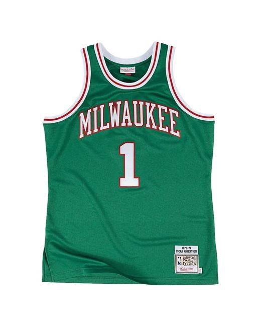 Mitchell & Ness Green X Nba Oscar Robertson Jersey for men
