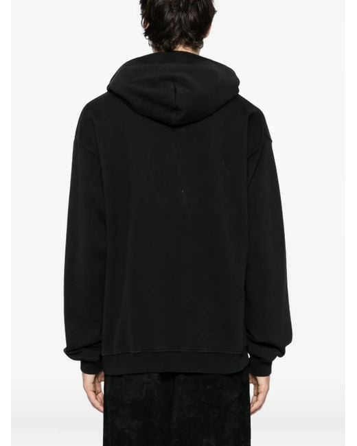 Felpa Con Cappuccio E Logo di Ih Nom Uh Nit in Black da Uomo