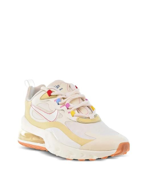Nike White Air Max 270 React "Pale Ivory/Sail/Pale Vanilla" Sneakers