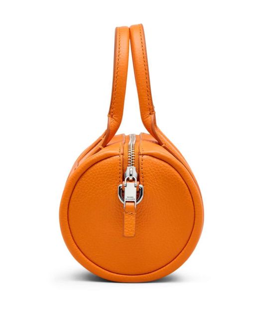 Marc Jacobs The Leather Mini Duffle Tas in het Orange
