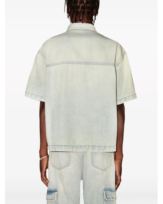 Ambush Denim Overhemd in het White voor heren