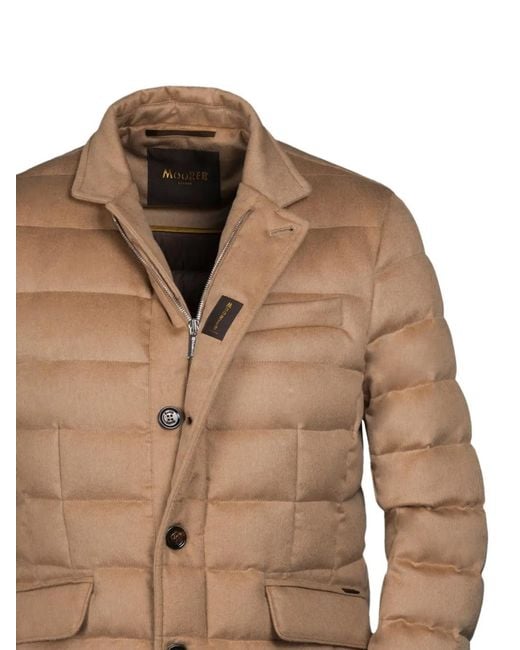Moorer Brown Zayn-Ca5 Buttoned Padded Jacket for men