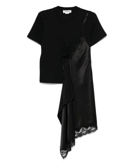 Monse Black Deconstructed T-Shirt