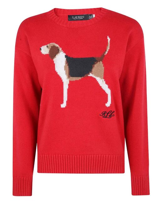 Ralph Lauren Red "Riednee" Long Sleeves Pullover