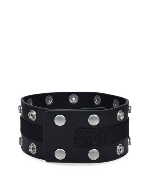 Rick Owens Black Vega Leather Choker for men