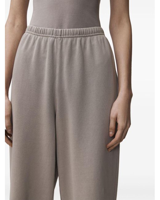 12 STOREEZ Gray Garment-dyed Cotton Track Pants