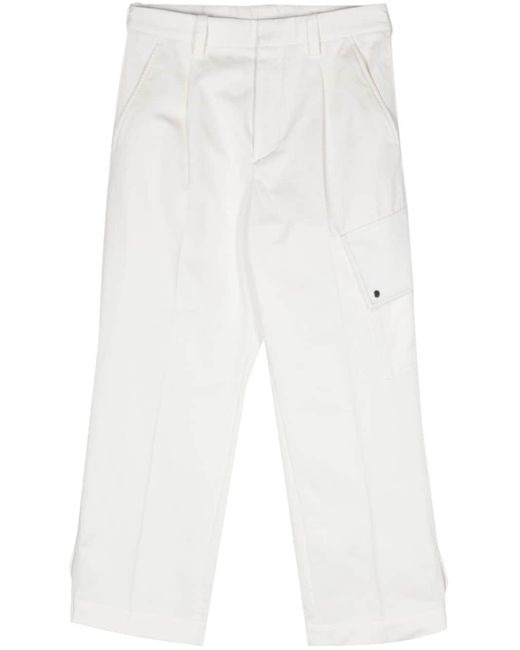 OAMC White Straight-leg Twill Cargo Trousers for men