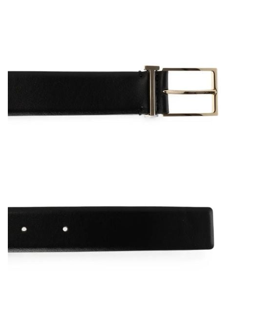 Tom Ford White Leather T Loop Belt for men