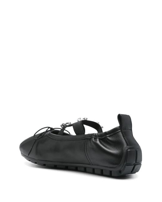 Simone Rocha Black Grip Ballet Flats