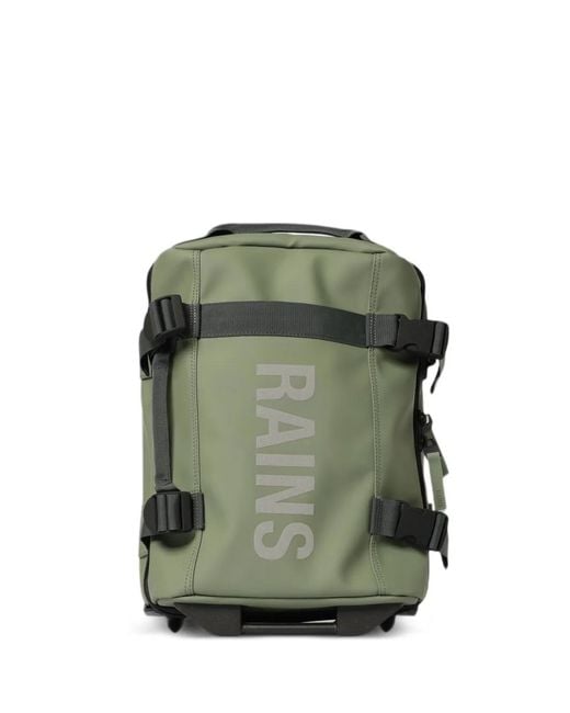 Rains Green Texel Cabin Mini Suitcase for men