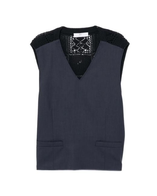 Toga Blue Débardeur À Col V for men