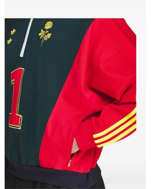 Adidas Red X Chavarria Watsonville Quarter-Zip Sweatshirt for men