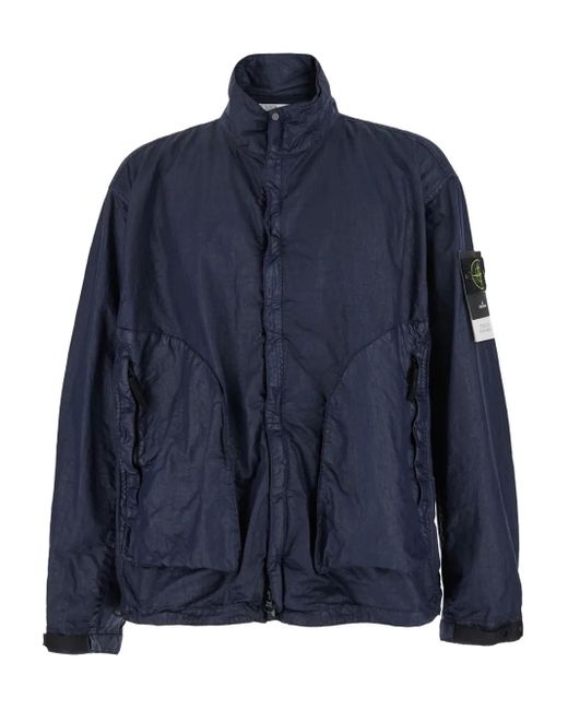 メンズ Stone Island コンパスモチーフ ジャケット Blue