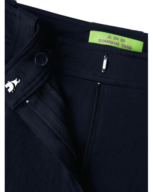 Shanghai Tang Black Pleated Trousers
