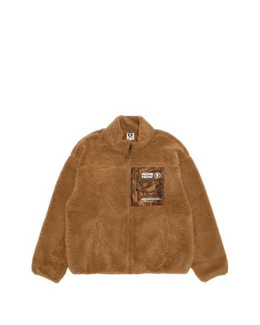 Aape By A Bathing Ape Brown Zip-Up Jacket for men
