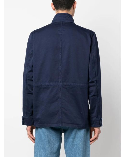 Fay Blue Multiple-Pocket Field Jacket for men