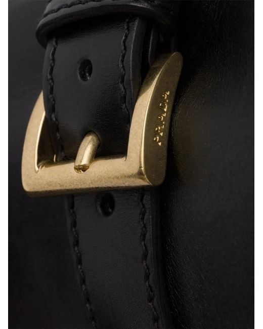Prada Black Leather Booties