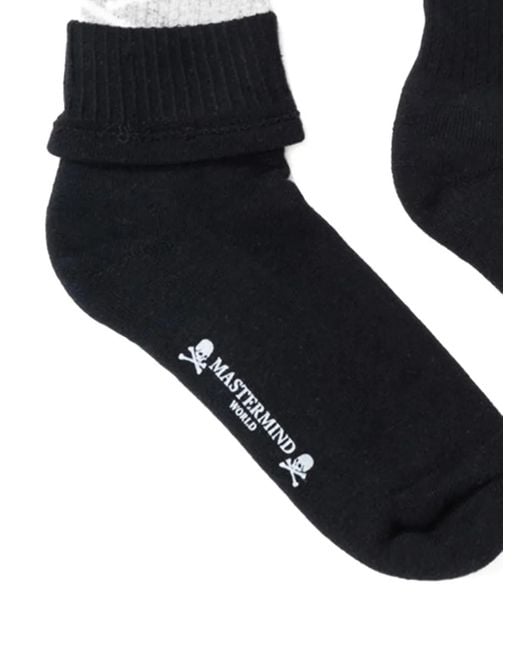 MASTERMIND WORLD Black Double-Layered Socks for men