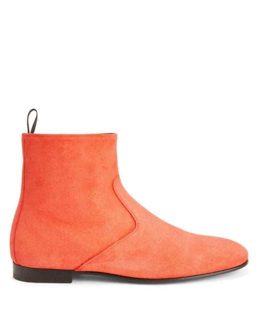Giuseppe Zanotti Orange Ankle Boots for men