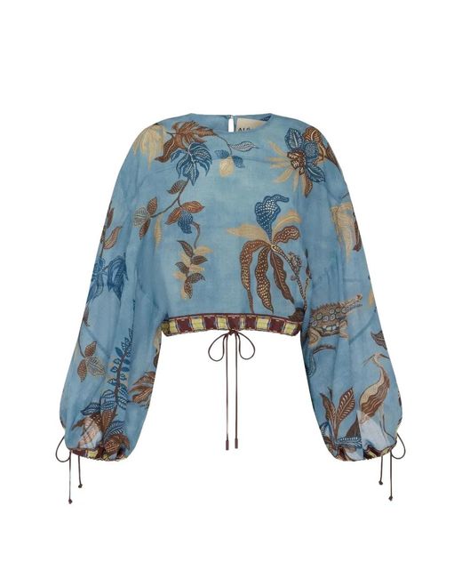 ALÉMAIS Blue Georgie Blouse