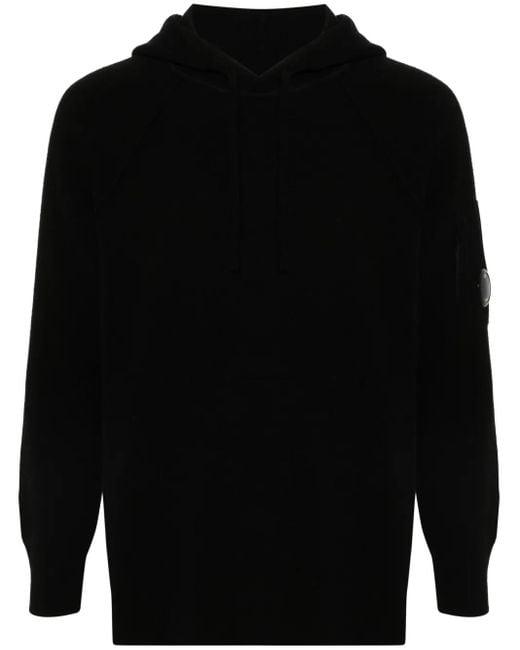 C P Company Hoodie Mit Linsen-Detail in Black für Herren