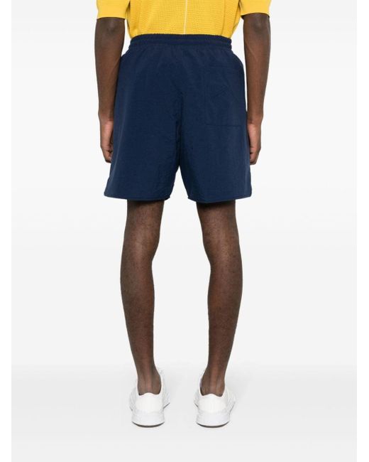 Rhude Blue Logo-print Shorts for men