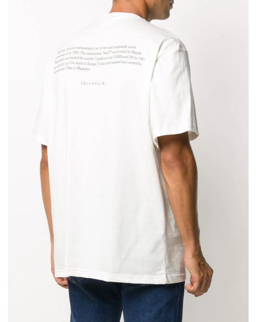 Throwback. 'Lax' T-Shirt in White für Herren