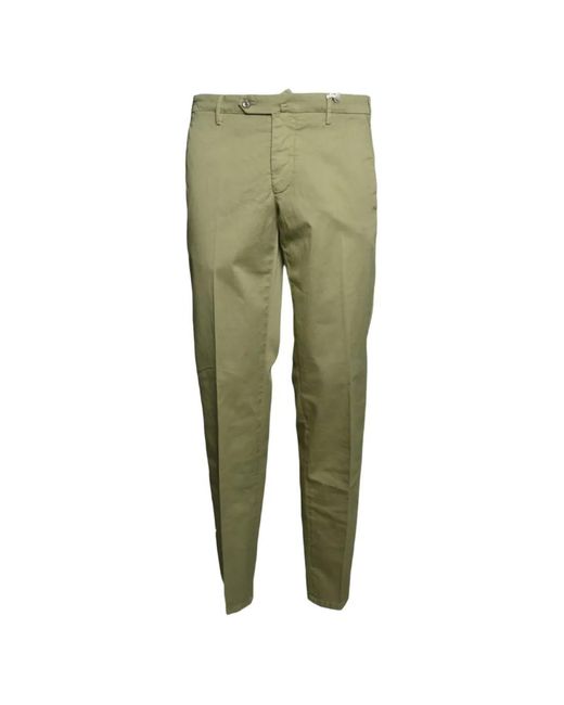 L.b.m. 1911 Green Pressed-Crease Tailored Trousers for men
