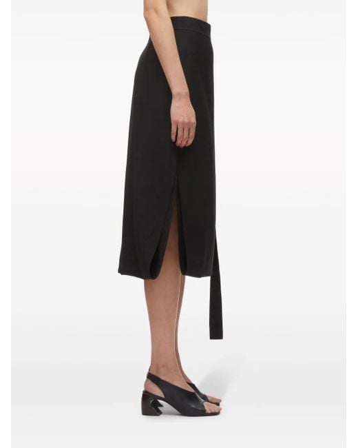 3.1 Phillip Lim Black Endless Loop Midi Skirt