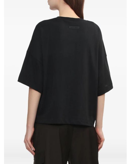Fear Of God Black Graphic-Print Top