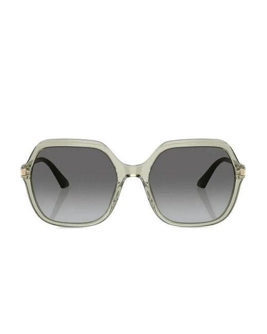 Vogue Eyewear Gray Geometric-Frame Sunglasses