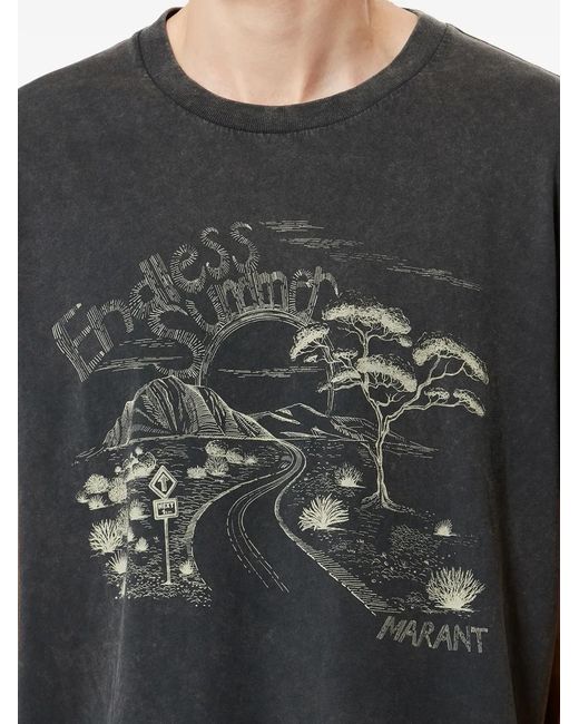 Isabel Marant Black Honore T-Shirt for men