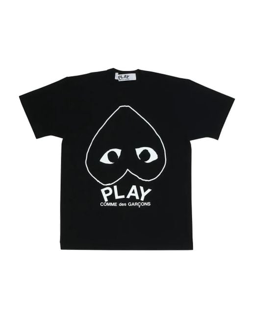 COMME DES GARÇONS PLAY ハートプリント Tシャツ Black