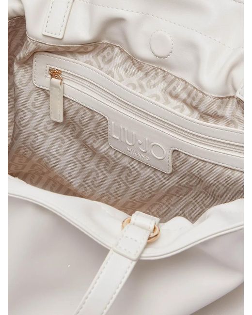 Liu Jo White Large Riccy Shoulder Bag