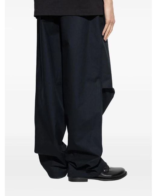 Jil Sander Blue Belted Trousers for men