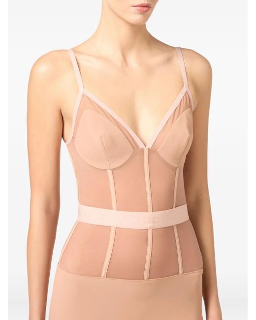 Elisabetta Franchi Vネック ドレス White