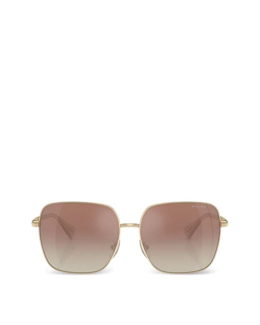 Polo Ralph Lauren Metallic Square-Frame Sunglasses