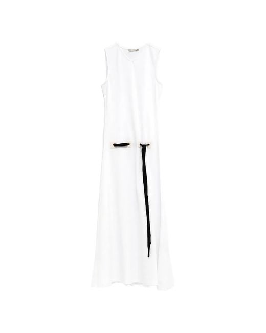 Paloma Wool White Eyelet-Detail Midi Dress