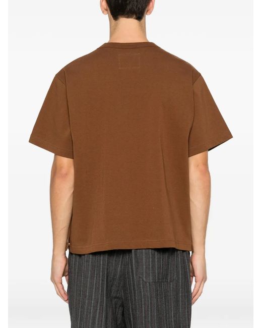 Sacai Brown X Carhartt Wip Pocket T-Shirt for men